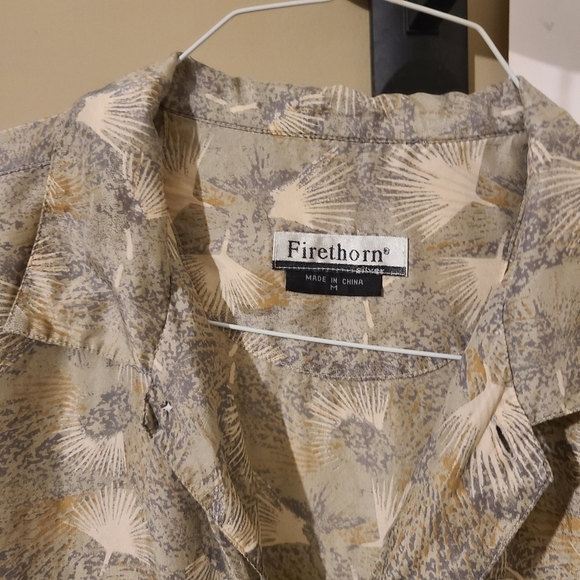 FireThorn Silk Causal Button Up - Picture 7 of 10